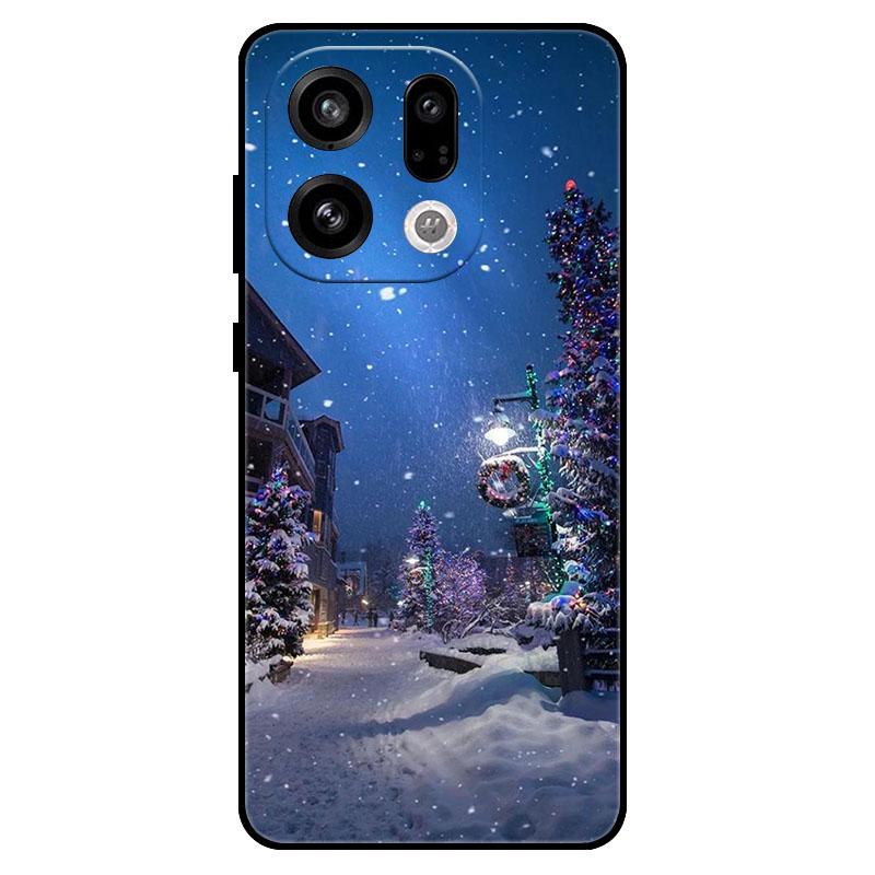 Для OPPO Find X9Pro X9 X8 X7 Ultra FindX8s X7 X8 Pro X8s + Plus Рождественский чехол для телефона Ударопрочный Мягкий ТПУ Силиконовый Защитный чехол
