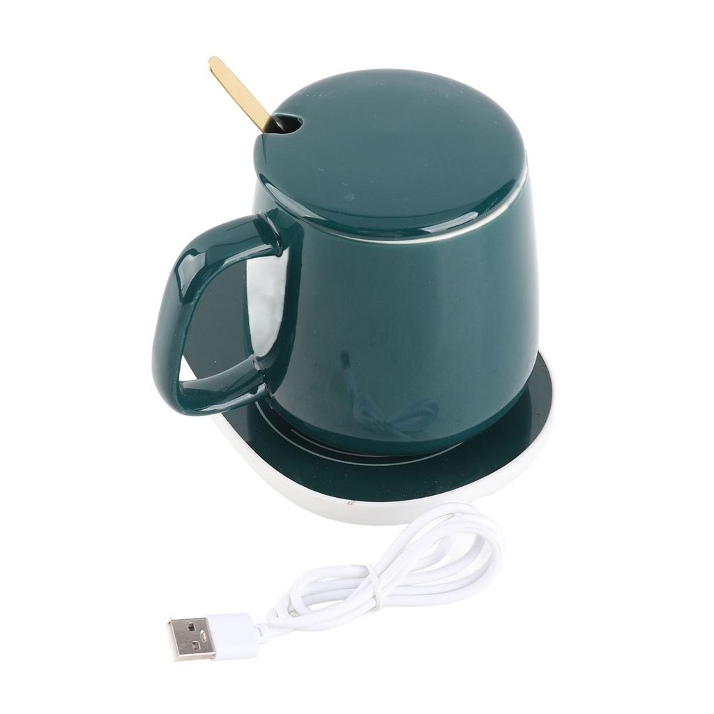 Набор кофейной чашки и подставки с подогревом с постоянной температурой 380 мл керамическая кофейная кружка 55 градусов постоянная