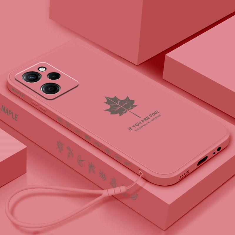 Чехол для Xiaomi POCO X5 Pro, мягкий жидкий силикон, кленовый лист, защитная задняя крышка, чехол-оболочка для телефона Xiaomi POCO X5 X5Pro