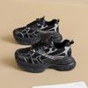 Dad shoes women's 2026 autumn new breathable mesh shoes children's thick soles increase height casual running sneakers women