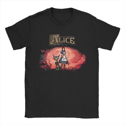 Классическая Хоррор Игра Alice Madness Returns Графический Принт Футболка Женская Мужская Харадзюку Мода Оверсайз Хлопок Мягкий Летняя Новая Футболка