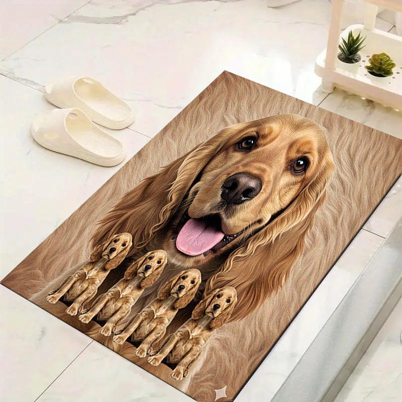 American Cocker Spaniel Carpet Rug for Living Room Bedroom Home Sofa Decoration,Kids play Non-slip Floor Mat