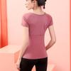 Women's Quick-Dry Yoga & Running Short Sleeve T-Shirt - Sweat-Absorbent, Gym-Ready Fitness Top
