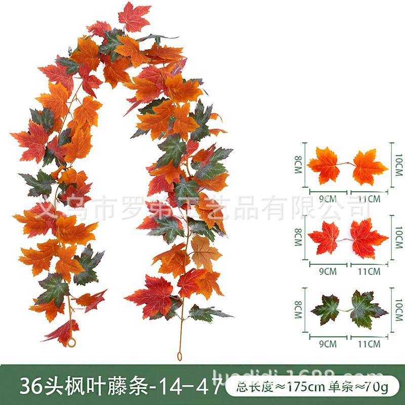 Artificial Maple Vine Decor Festival Thanksgiving Halloween Wedding Home Photography