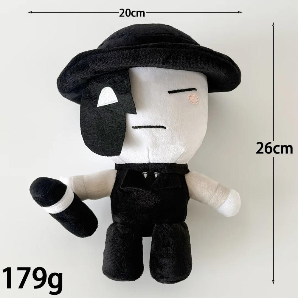 2026 New Two-Times Veeronica Plush Toy Cute Death Artful Black And White Face With Mask Stuffed Doll For Kid Birthday Gifts