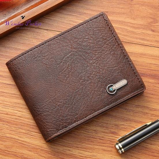 Мужской кошелек из искусственной кожи, однотонный, винтажный, большой емкости, с несколькими карманами, портативный, складной, кошелек для хранения монет, сексуальная одежда для взрослых