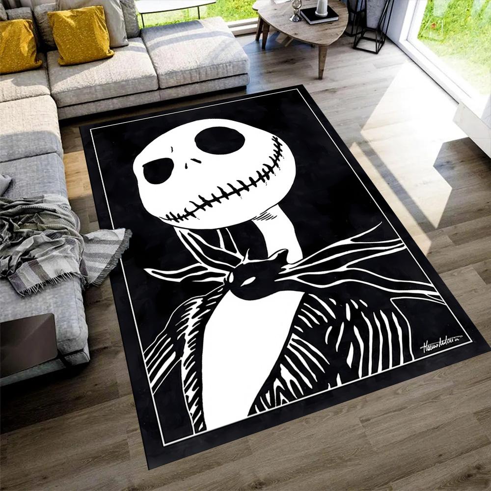 Jack Skellington Carpet Suitable for Balcony Playrooms Dining Room Decorate room Antislip Carpet Decorate Offices Best for Christmas