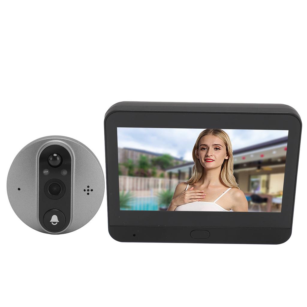 Digital Door Viewer Two Way Talk 1080P HD Wireless Video Peephole Doorbell Camera With 4.3in