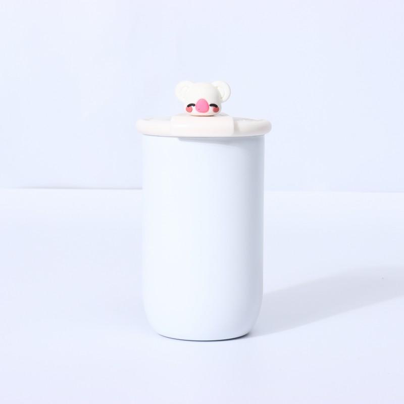 304 Stainless Steel Vacuum Insulated Kids Cartoon Water Bottle 460ml Portable Leakproof Travel Cup Children Students