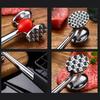 Meat Tenderizer Hammer with Anti-Slip Handle Dual-Sided Mirror Polished Comfortable Grip Pounder Heavy Duty Pounder Tool for Steak Fish