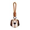 Cartoon Puppy Car keychain Leather Small Pendant New Bag Charm  Birthday Gift