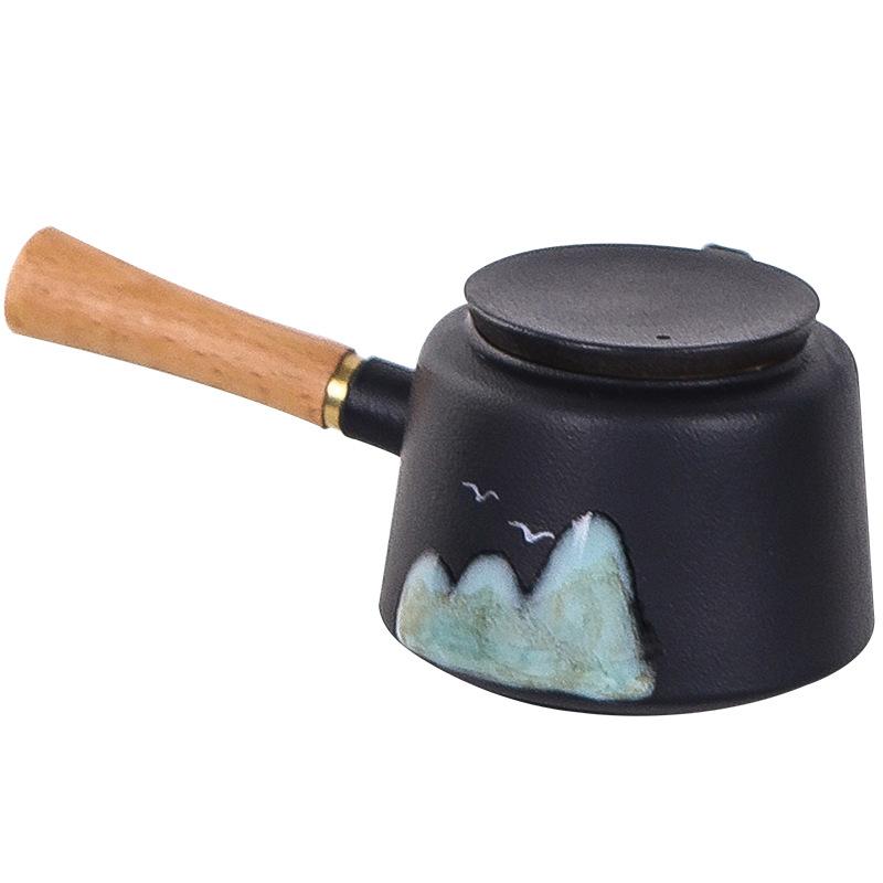 Чайник Чайные чашки 11 предметов Наборы Бамбуковый чайный поднос Японский/дорожный Керамический Расписанный вручную Чайный сервиз в подарочной коробке с подносом и коробкой для хранения