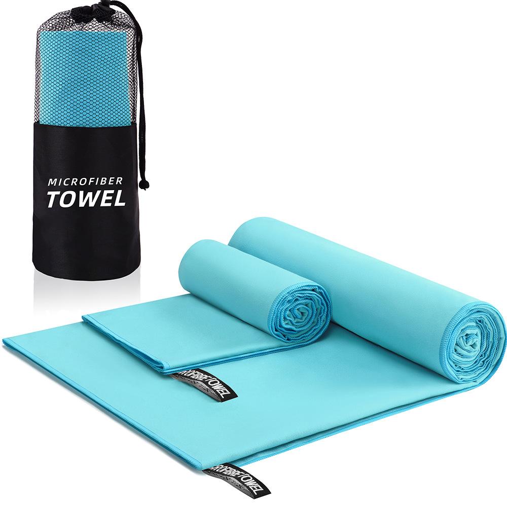 Быстросохнущее спортивное пляжное полотенце из микрофибры, толстое для путешествий, гимнастики, фитнеса, бега, плавания, йоги, природного похода, морское большое полотенце