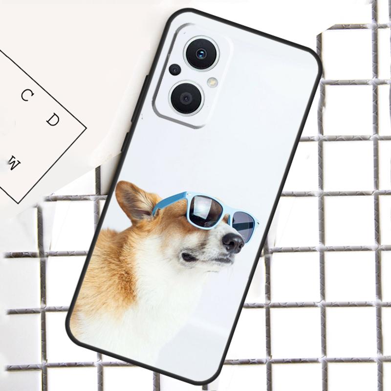 Мультяшный Корги Чехол для Телефона OPPO Reno 7 8 Lite 8T 10 11 12 13 14 Pro 14F OPPO Find X9 X8 X6 X5 Pro Чехол