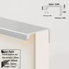Concealed Edge-Banding Cabinet Door and Drawer Handle
