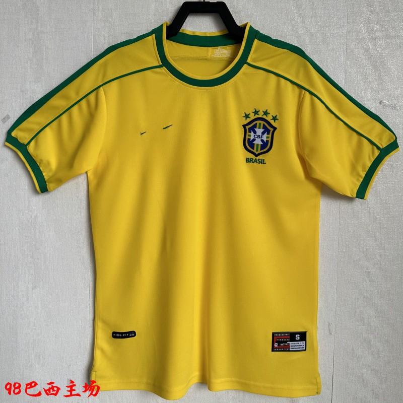 Retro Vintage Soccer Jersey Men Short Sleeve Football Shirt Brazil Netherlands Argentina France Portugal 1980s 1990s 2000s Classic