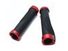 Эргономичные ручки руля Beatus для горных велосипедов, левая и правая, резиновые, тип A, комплект, ручки, (красный)