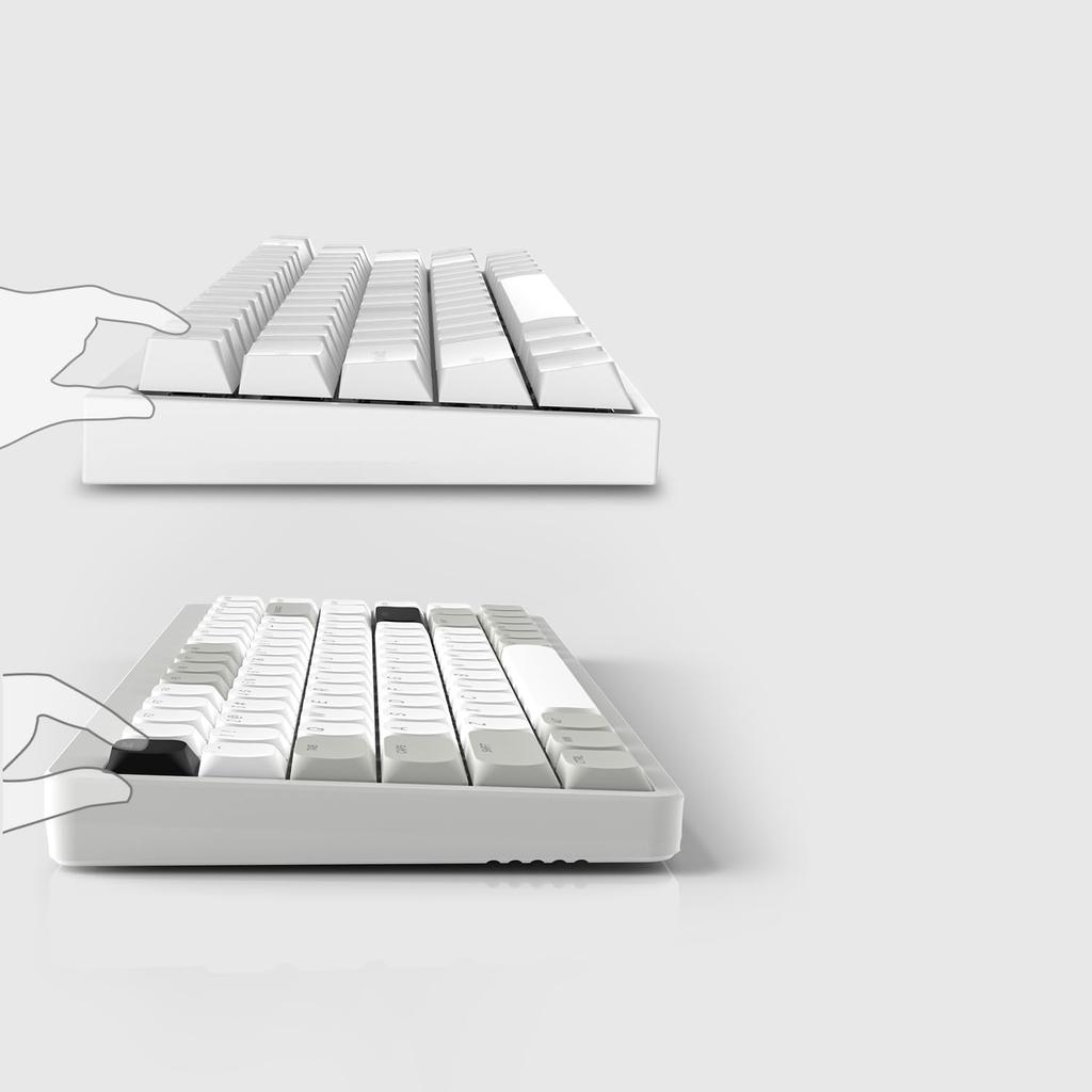 Колпачки для клавиш 143 клавиши Womier Low Profile PBT Keycaps Полный комплект для клавиатуры Cherry Gateron MX Switch 60% 65% 75% 100% черный/серый/белый