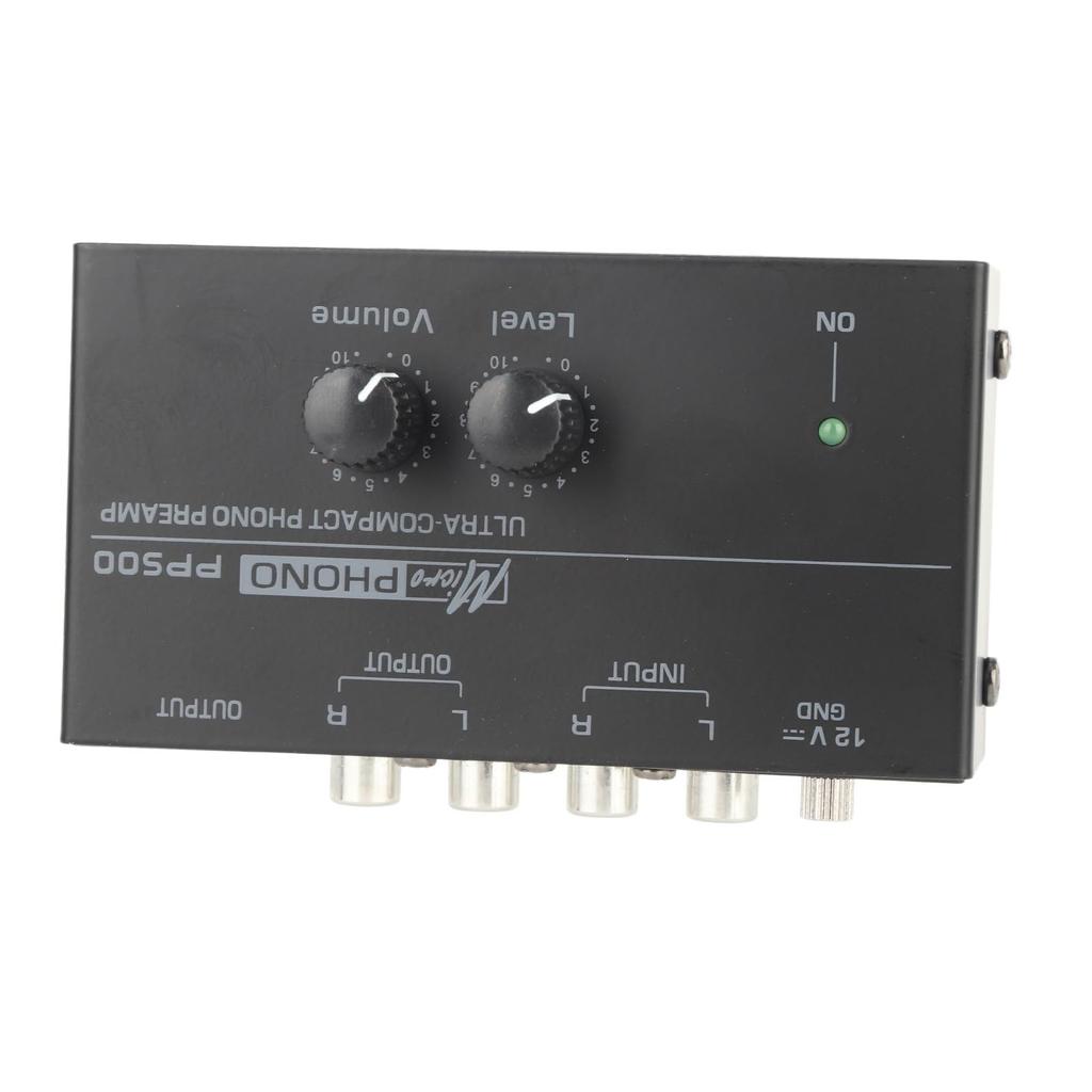 Позолоченный разъем для фонографа, входной предусилитель с ультранизким уровнем шума для проигрывателя пластинок, 100‑240 В 1/4 (US Plug)