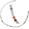 [R7433] - Multicolored Silver 'Rivière De Cristal' Steel Bracelet - 2 Mm