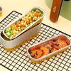 1/5/10Pcs/Set Disposable Bbq Pans Aluminum Foil Tin Box Loaf Baking Pans Cake Tins Containers Grilling Tray For Air Fryer Kitchen Accessories