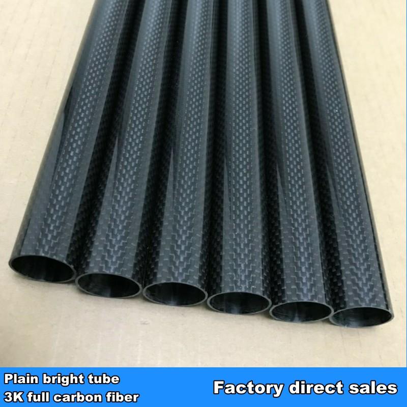 Wrapped Carbon Fiber Tube 3K Plain bright surface OD7mm9mm11mm13mm15mm17mm19mm21mm23mm24mm27mm29mm30mm32mm50 Length 500mm