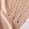Women Necklace Decorative All-match Glittery Delicate Christmas Theme Pendant Necklace for Daily Wear