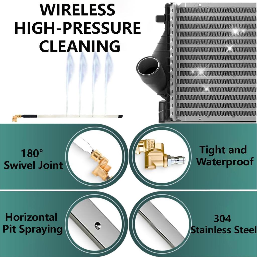 Car Water Tank Non Dismantling Cleaning Tool, Heavy-duty Truck Condenser Radiator -use Blowing Water Tank Cleaning