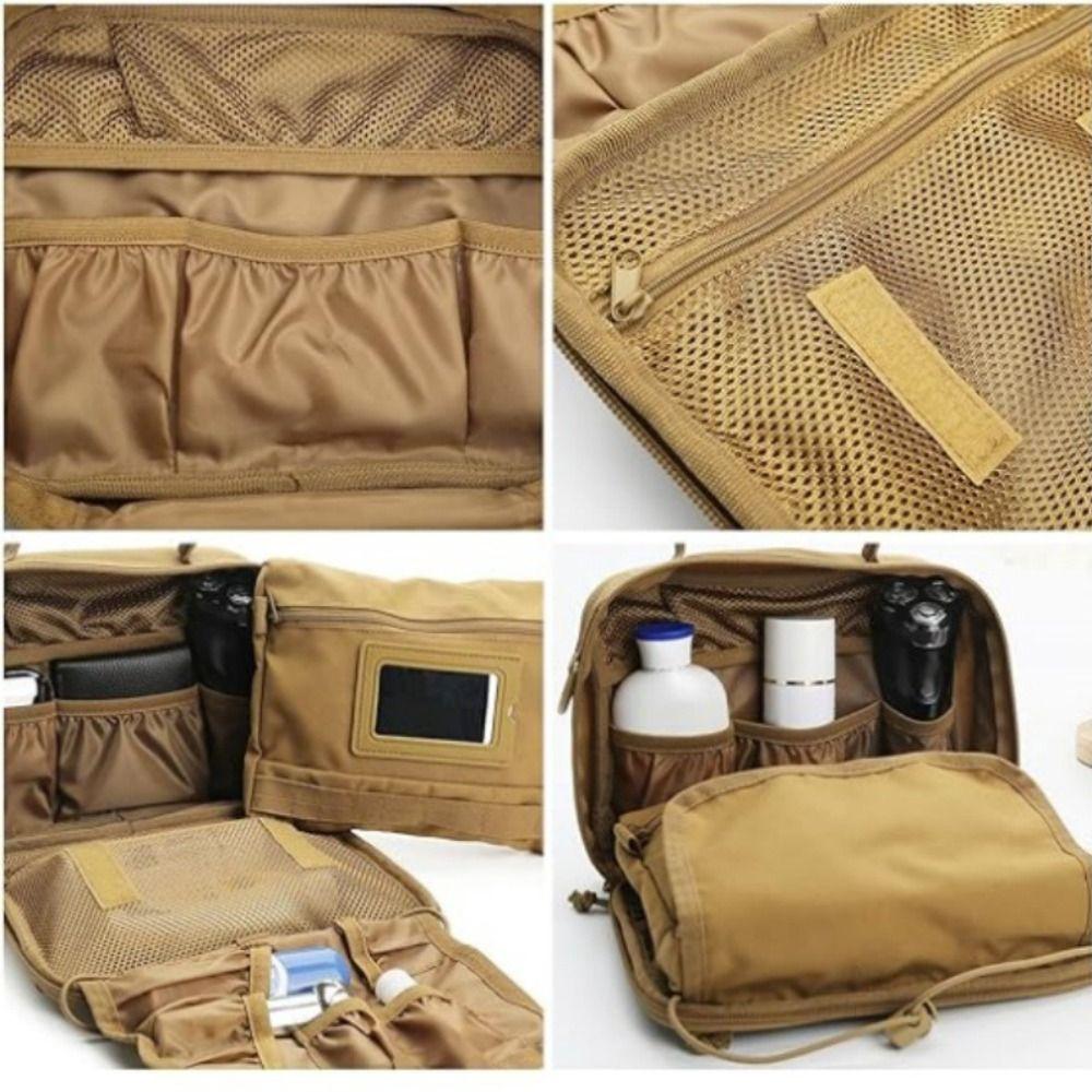 Waterproof Shaving Hygiene Bag Multi Pocket Travel Toiletry Kit Toiletry Bag for Men Traveling Use