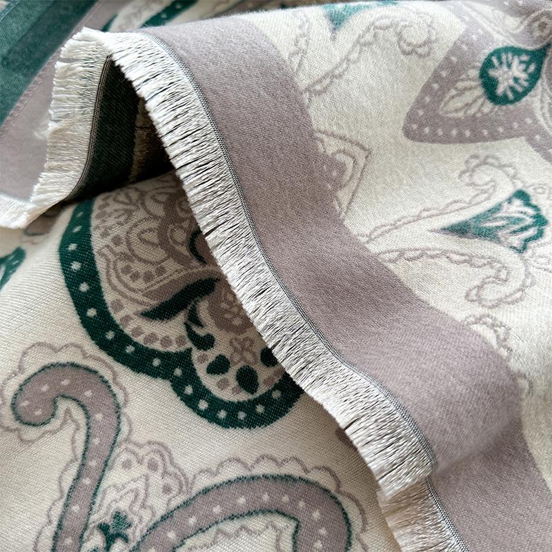 Странный лесной цветной контрастный шарф, зимнее чувство роскоши, индивидуальность, теплая шаль для женщины