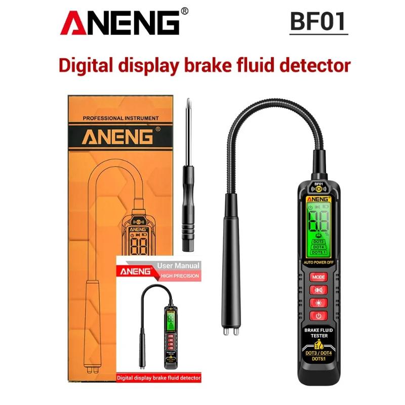 Portable Auto Electrician Kit ANENG BF01 Brake Fluid Tester Car Relay RT01 Voltage Tester 12V/24V Relay Detector 4/5 PinBrake Oil  Analyzer Test Tools