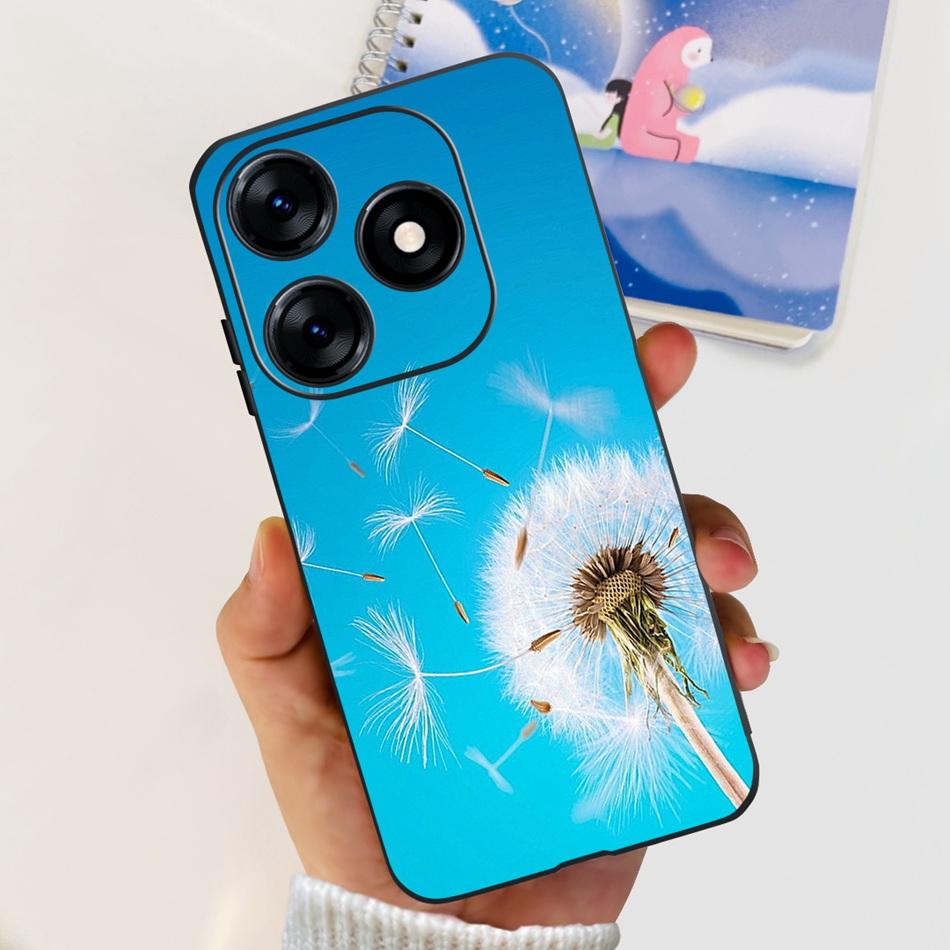Чехол для телефона Tecno Spark 10 10C 2023 Модный Цветок Кошка Бабочка Мягкий Силикон ТПУ Чехлы Для Tecno Spark10 Spark10c KI5q KI5k