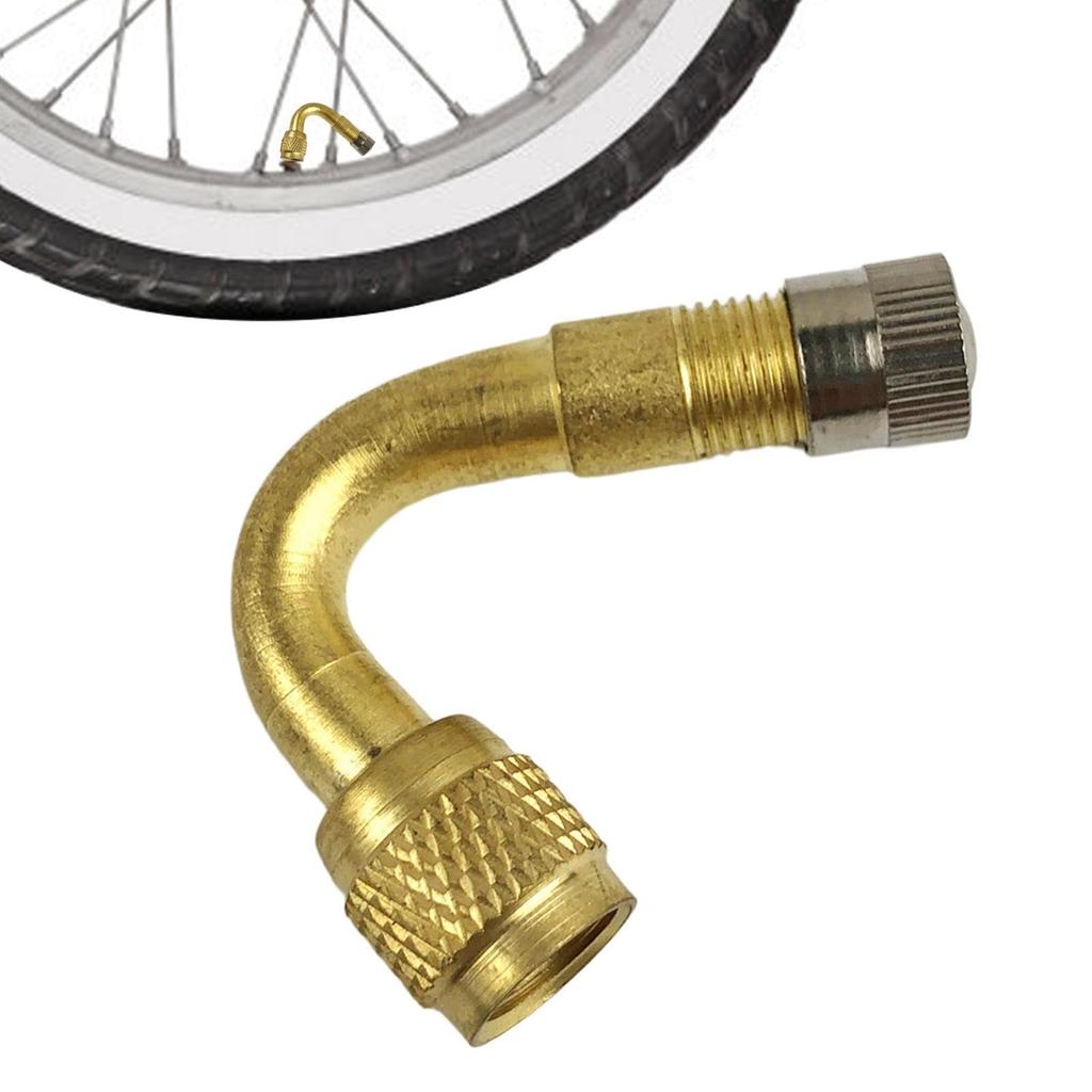 Car Wheel Valve Adapter, 90 Degree Bend Car Tire Valve Adapter Bike Tire Extension