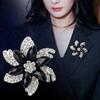 Черные броши-цветы Женская одежда Ювелирные изделия Аксессуары для вечеринок