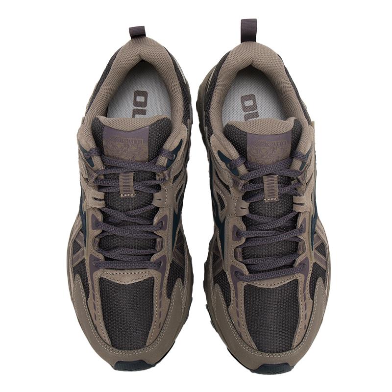 Mizuno Racer Trail Удобные Универсальные Амортизирующие Дышащие Легкие Кроссовки Унисекс Серые D1GH2238-14