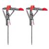 2PCS Automatic Spring Fishing Rod Holder Folding Fishing Pole Mount Bracket Ground Stand