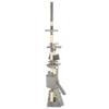 VidaXL Cat Tree with Sisal Scratching Posts 230-250 Cm Grey