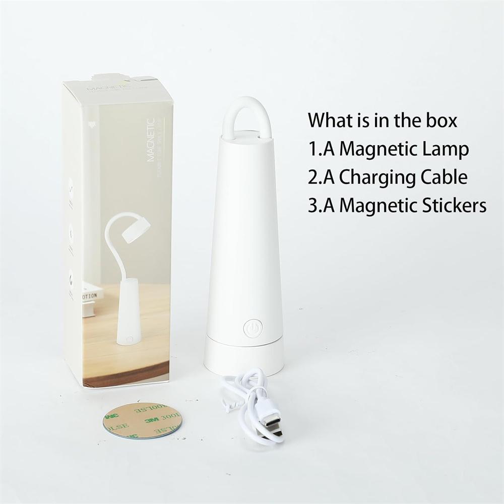 Настенный светильник для чтения, перезаряжаемые магнитные лампы для чтения, гибкий гусиный штатив, настольная лампа для чтения