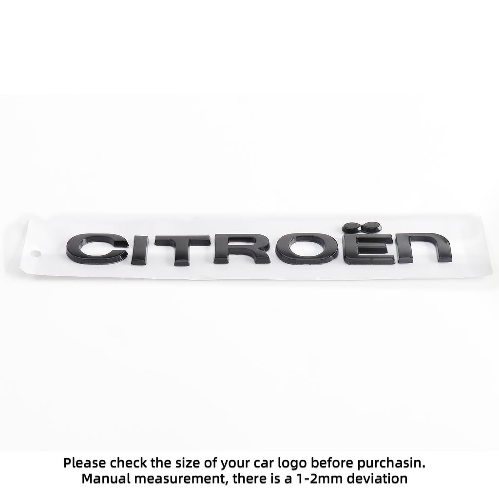 TXBB4 1pcs 3D ABS For Citroen Car Letters Front Hood Emblem Bonnet Sticker Rear Tail Trunk Badge Decal Styling Car Accessories