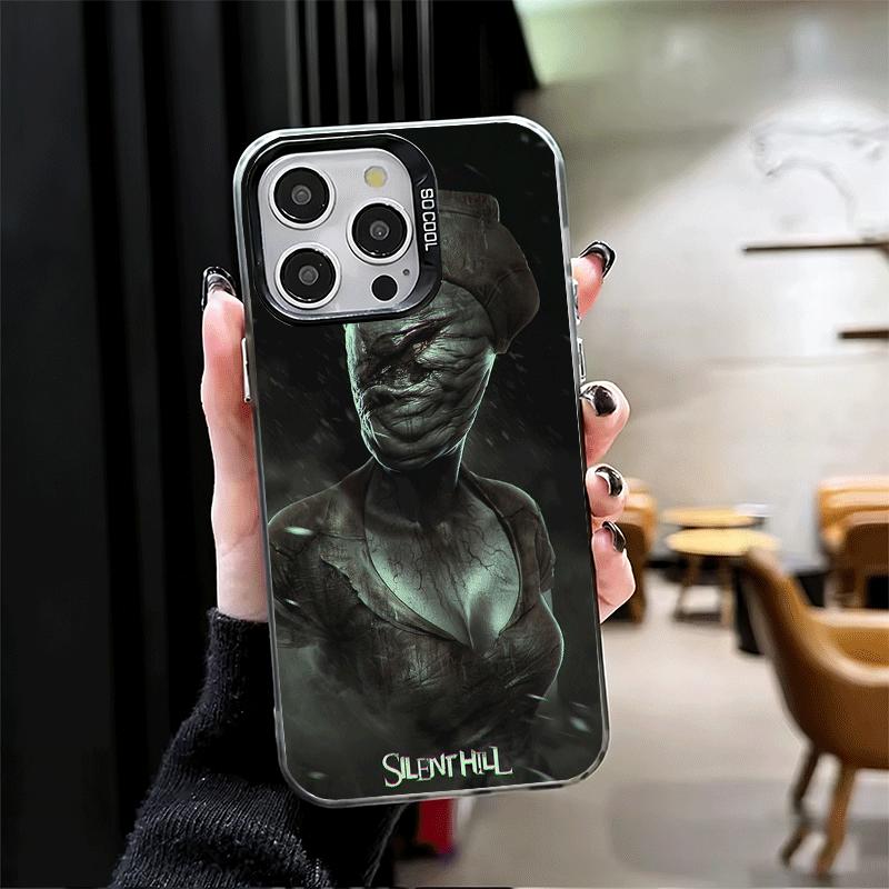 Ударопрочный чехол для телефона с темой Silent Hill Horror для iPhone 17 Air 16 16E 15 Pro Max 14 Plus 13 Mini 12 Задняя крышка Противоударный Funda