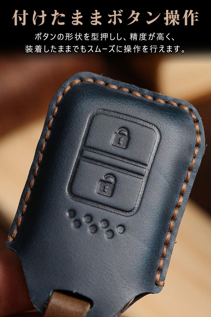 Honda Key Case for HONDA Smart Key Cover Genuine Leather 3 Buttons Luxury Stylish