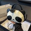 Сумка-кошелек с косым ремешком на одно плечо Panda, корейская версия простой и универсальной сумки-кошелек с косым ремешком, симпатичная сумка для студента, детская сумка 2024 года