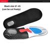 Men's Silicone Shock-Absorbing Sports Insoles - Breathable, Sweat-Absorbent, EVA Air Cushion for Military Training