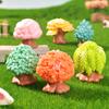 Cartoon Big Tree Micro-landscape Resin Small Decorative Items, Colorful Artificial Trees, Cute Trees, and Small Garden Landscaping Accessories