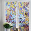 Static Cling Magnolia Stained Glass Window Filmwindow Privacy Film  Bathroom