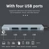 Автомобильный USB-хаб на 4 порта, высокоскоростной, Type C, мульти-разветвитель, адаптер, аксессуары для Opel Corsa Astra Insignia Vectra Zafira Meriva Mokka