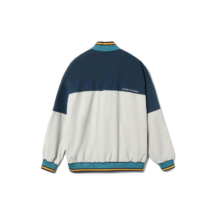 Водонепроницаемая свободная куртка с цветными блоками Li Ning Sports Trend Series, осенняя куртка унисекс, темно-синяя, антарктическо-серая, AJDR383-3