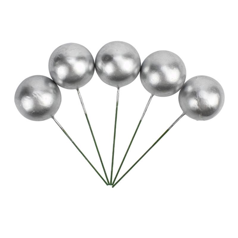 5 шт., золотой шар, серебряный шар, топпер для торта, декоративный плагин для торта «С Днем Рождения»