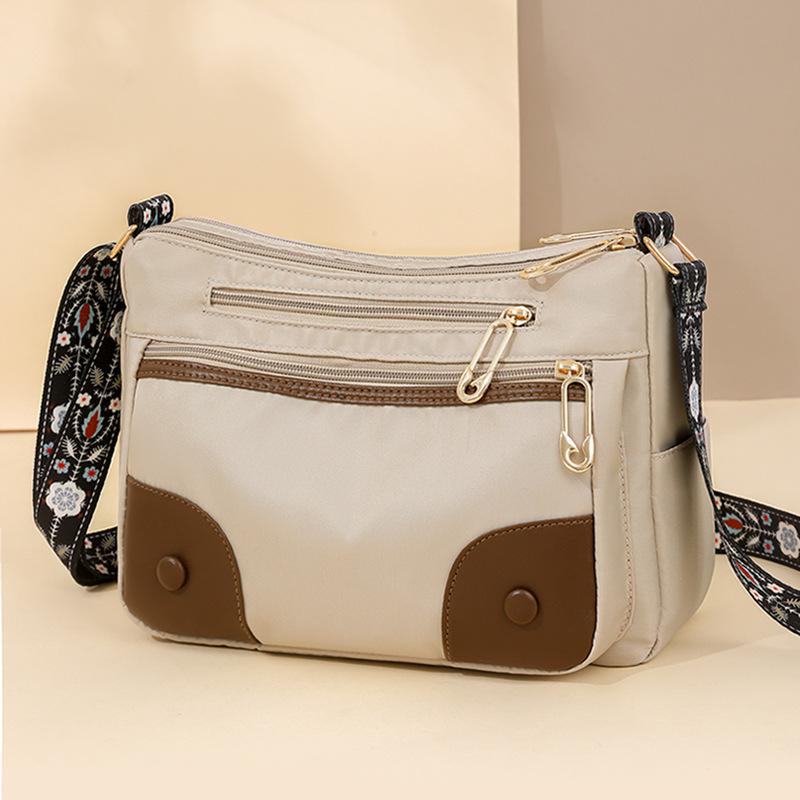 Soft Leather Mother Bag New Casual Simple Double-layer Large-capacity Shoulder Oblique Span Bag Small Bag Women's Bag