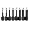 Набор торцевых головок с шлицевыми отверстиями, 1/2 дюйма, 8 шт., с защитой от несанкционированного доступа M5-M18